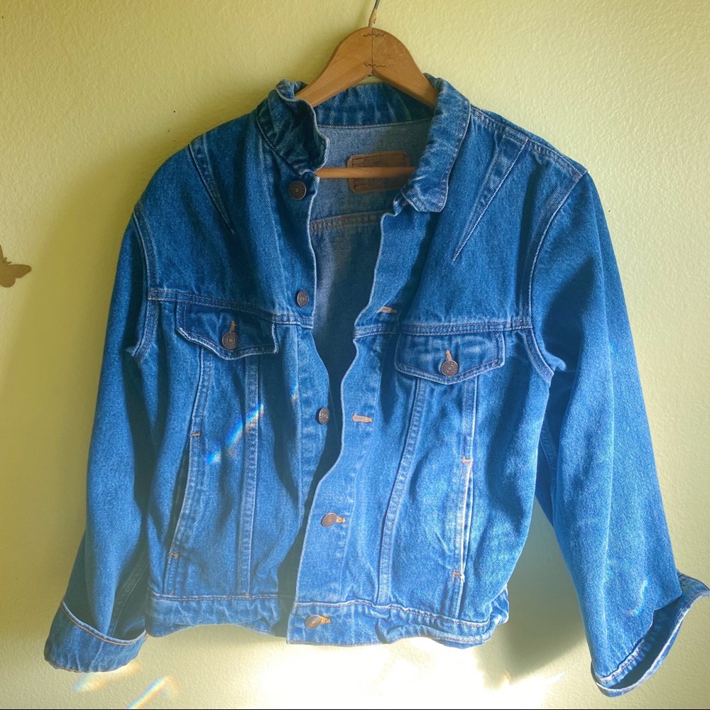 ✨2x Host Pick✨ Vintage Plain Pockets jean jacket
